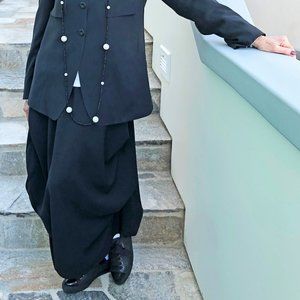 MARITHE FRANCOIS GIRBAUD Women's Black Skirt. Size 8. Designer!